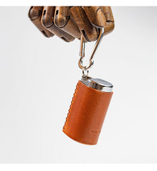 Leather Portable Ashtray Mens Travel Ashtray Pocket Cool Ashtray Lighter for Men
