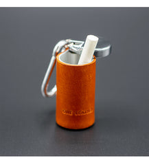 Mens Leather Portable Ashtray Travel Ashtray Pocket Cool Ashtray Lighter for Men
