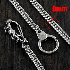 SOLID STAINLESS STEEL BIKER Cool WALLET CHAIN LONG PANTS CHAIN Jeans Chain Jean Chain FOR MEN