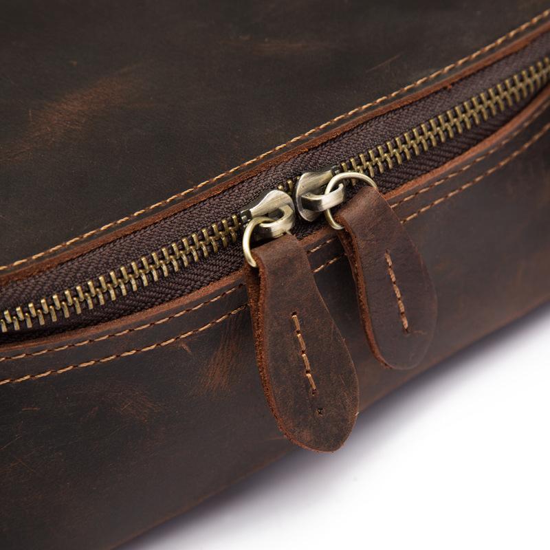 Cool Leather Men's Small Tablet Messenger Bag Small Side Bag Small Sho ...