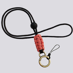 Nylon Lanyards for Id Badge Nylon Braided Keychain Key Ring for Men Women