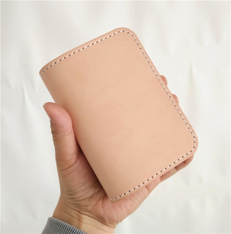 On Sale] Handmade Mens Leather Small Wallets Cool billfold Wallet