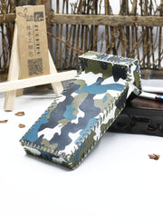 Handmade Camouflage Leather Womens Cigarette Holder Case for Women