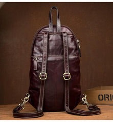 Green Cool Mens Leather Red Backpack Brown Satchel Backpacks School Backpacks for men