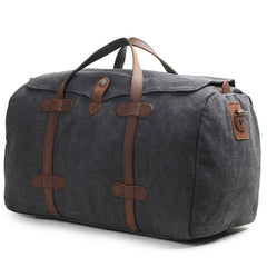 Mens Waxed Canvas Overnight Bag Canvas Weekender Bag Canvas Travel Bag for Men