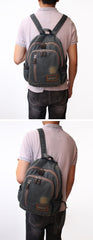 Denim Blue Womens Backpack School Backpacks Blue Denim Laptop Backpack For Men