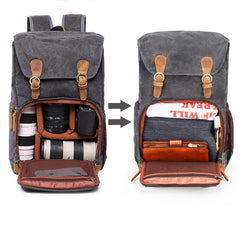 GREEN LARGE CANVAS WATERPROOF MENS CANON CAMERA BACKPACK DSLR CAMERA BAG NIKON CAMERA BAG DSLR CAMERA BAG