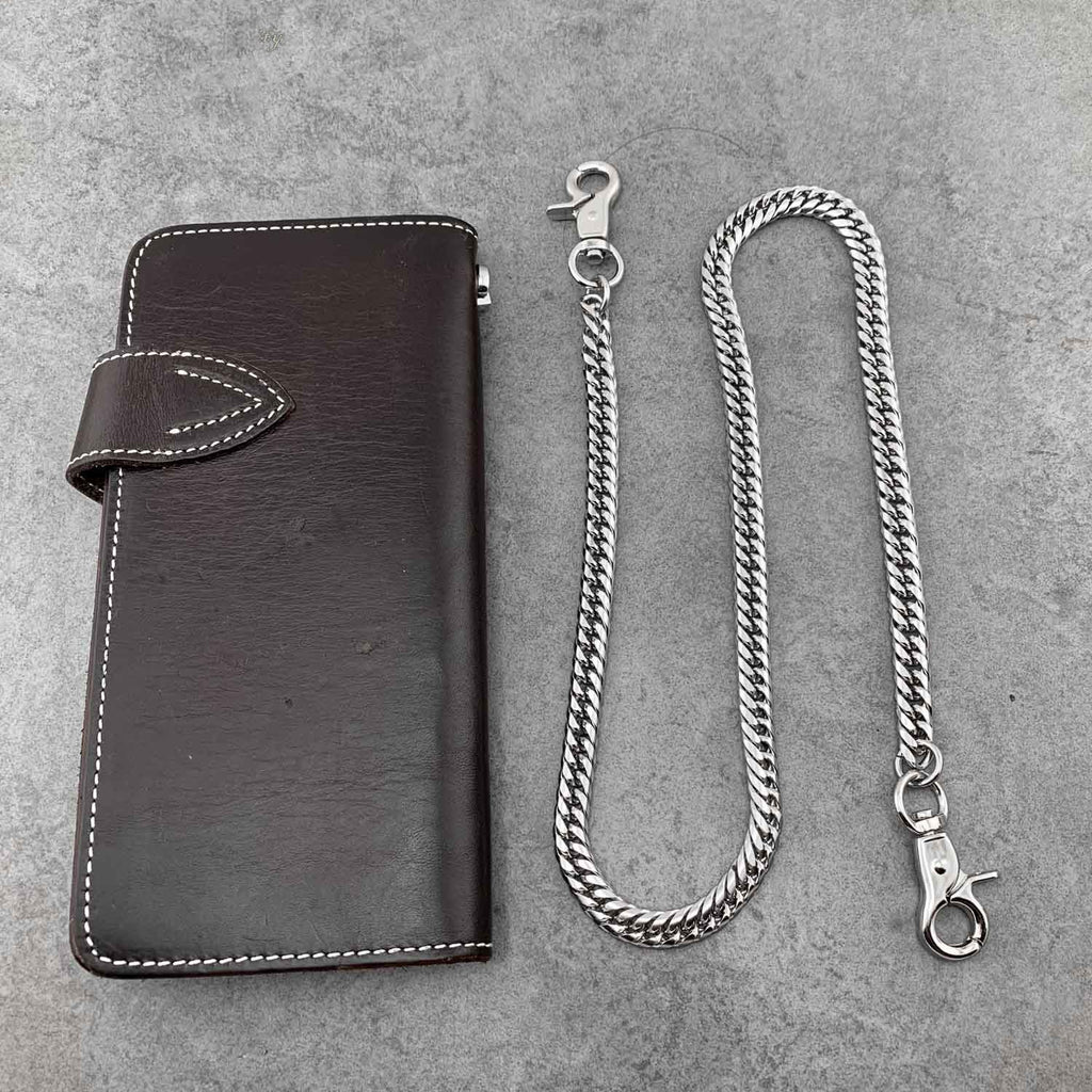 Solid Brass Cool Punk Rock Wallet Chain Biker Trucker Wallet Chain