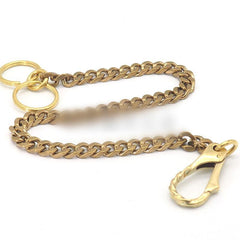 Cool Brass 18‘’ Biker Wallet Chain Key Chain Wallet Chain Pants Chain For Men