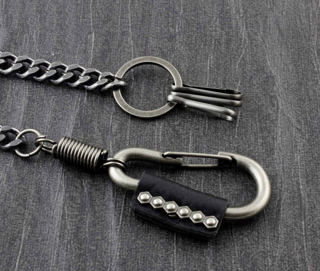 Stainless Steel Punk Style Lock with Key Pendant Trouser Chain