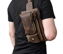 Retro and Cool LEATHER MENS FANNY PACK FOR MEN BUMBAG Vintage WAIST BAGS