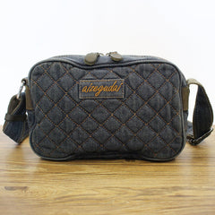 Womens Denim Small Quilted Shoulder Bags Denim Quilted Messenger Bag Quilted Crossbody Bag For Men