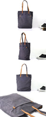 Simple Canvas Mens Womens Shoulder Tote Bag Messenger Bag Tote Handbag Side Bag For Men and Women