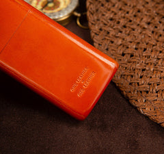 Handmade Leather Womens 18pcs Cigarette Cases Slim Leather Cigarette Box for Ladies