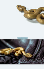 Snake Keyrings Brass Moto KeyChains Snake Hook Keyrings Moto Key Holders Key Chain Key Rings for Men