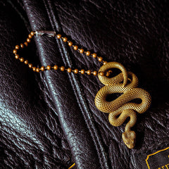 Snake Keyrings Brass Moto KeyChains Snake Hook Keyrings Moto Key Holders Key Chain Key Rings for Men