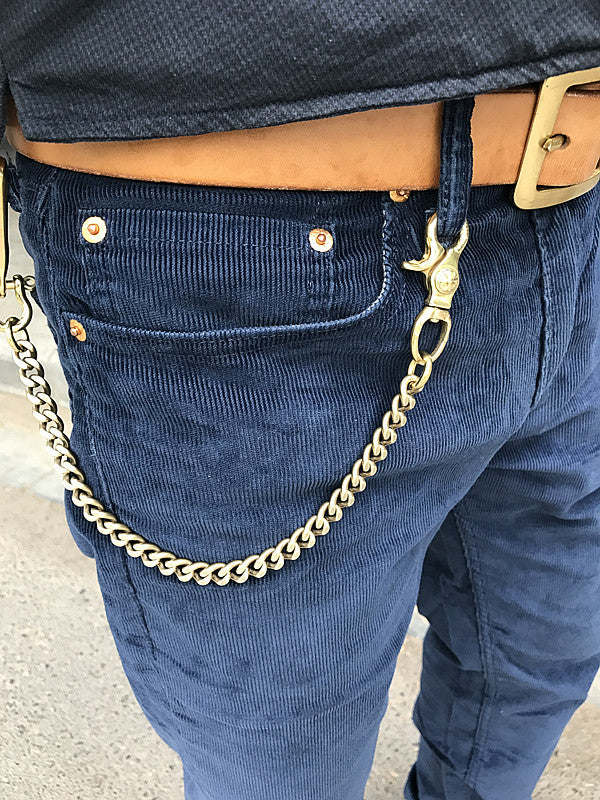 Cool Men's Brass 18â€?long â€?Jeans Chain Jean Chain Silver Biker Wall –  iChainWallets
