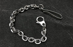 Solid Stainless Steel Cool Punk Rock Skull Wallet Chain Biker Trucker Wallet Chain Trucker Wallet Chain for Men