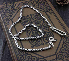 Solid Stainless Steel Long Wallet Chain Cool Punk Rock Biker Trucker Wallet Chain Trucker Wallet Chain for Men