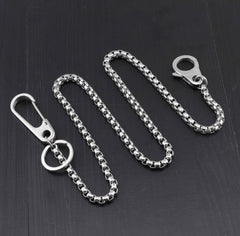 Cool Silver Stainless Steel Wallet Chain Silver Pants Chain Biker Wallet Chain For Men