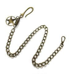 Brass Star Fashion Wallet Chain Punk Pants Chain Gold Wallet Chain Long Key Chain For Men