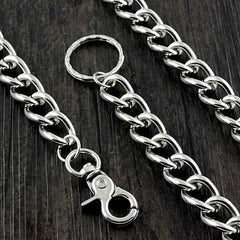 SOLID STAINLESS STEEL BIKER SILVER WALLET CHAINs LONG PANTS CHAIN Jeans Chain Jean Chain FOR MEN