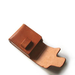 Cool Brown Leather Mens Cigarette Case Cigarette Holder Case for Men