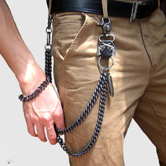 Metal Cool Wallet Chain Crown Biker Trucker Wallet Chain Trucker Wallet Chain for Men