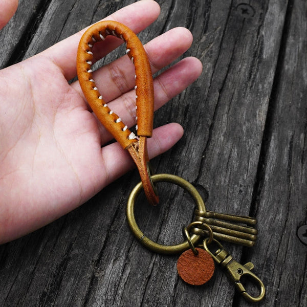 Cool Keyrings Cool Keychains Leather Keychains  Leather Cool keychains for Guys