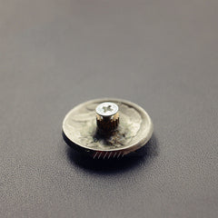 Silver Wallet Conchos 5 Cent Coin Conchos Button Conchos Screw Back Decorate Concho Silver Coin Biker Wallet Concho