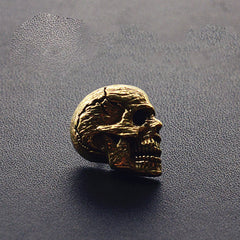 Handmade Gold Skull Wallet Conchos Conchos Button Skull Conchos Screw Back Decorate Concho Skull Biker Wallet Concho