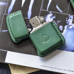 Cool Mens Leather Zippo Lighter Case Custom Zippo lighter Holder for Men