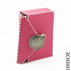 Cool Handmade Leather Womens Pink Indian Cigarette Holder Case for Women