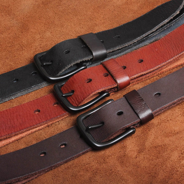 Genuine Leather Mens Leather Men Brown Black Belt for Men Cool Leather Belt