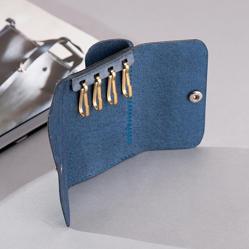 Men's Car Card Holder in Blue