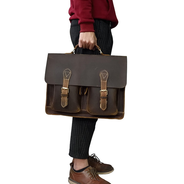 Genuine Leather Messenger Bag Cool Chest Bag Sling Bag Crossbody Bag Travel Bag Hiking Bag for men