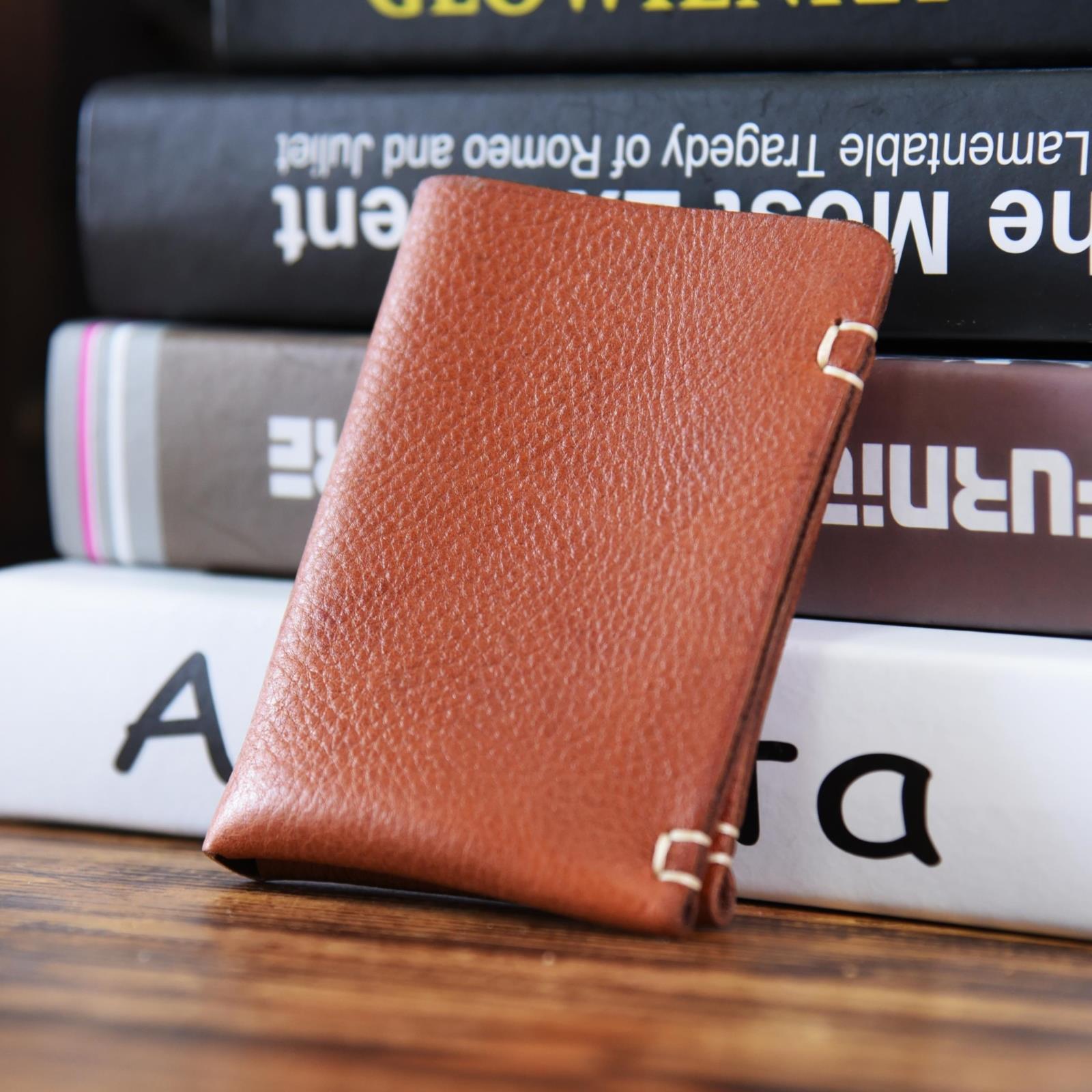Handmade Leather Mens Cool Wallet Men Slim Wallets Front Pocket Wallet for Men