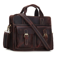 Cool Leather Briefcase Laptop Briefcase Work Handbag Business Handbag For Men