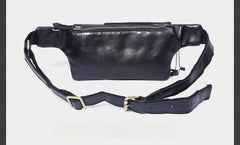 Genuine Leather Mens Small Chest Bag Sling Bag Waist Bag Hip Pack Belt Bag Fanny Pack Bumbag for Men