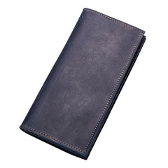 Handmade Leather Mens Clutch Wallet Cool Leather Wallet Long Phone Wallets for Men