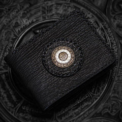 Handmade Leather License Wallet Tooled Mens billfold Wallets Cool Leather Wallet Slim Wallet for Men