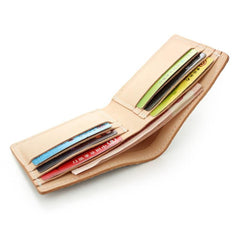 [On Sale] Handmade Cool Mens Snake Skin Small Wallet Slim billfold Wallets with Zippers