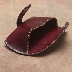 Handmade Genuine Leather Glasses Case Box Wallet Bag For Mens