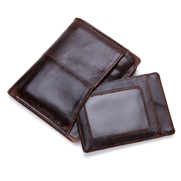Vintage Mens Wallet Small Slim Bifold Wallet Front Pocket Wallet for Men