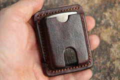 Cool Mens Leather Zippo Lighter Case with Loop Zippo lighter Holder with clip