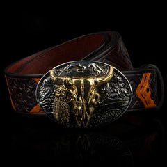 Handmade Leather Mens Belts Custom Cool Leather Men Black Belt for Men