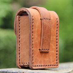 Cool Leather Mens Cigarette Case with Belt Loop Handmade Cigarette Holder for Men