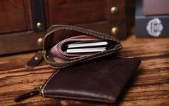 slim front pocket wallet​ Small Zippered Wallet Men Slim Wallet L Zip Wallet Front Pocket Wallets for Men