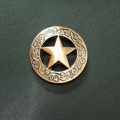 Texas Star Bronze Wallet Concho Texas Star Conchos Button Conchos Bronze Screw Back Decorate Concho Texas Star Bronze Biker Wallet Concho Wallet Conchos
