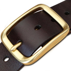 Handmade Genuine Custom Leather Mens Leather Men Brown Black Belt